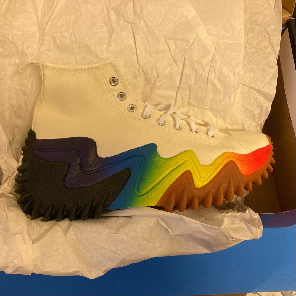 LAST PAIR! CONVERSE RUN STAR MOTION PLATFORM PRIDE - Picture 8 of 8